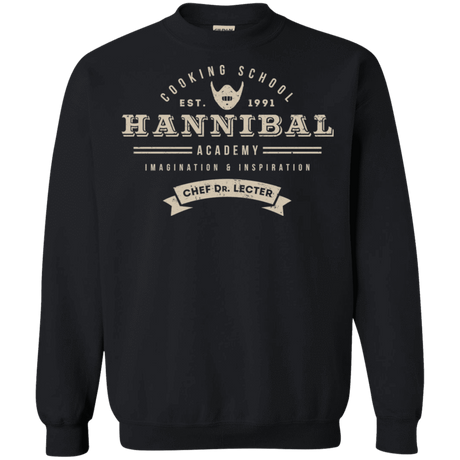 Sweatshirts Black / S Hannibal Academy Crewneck Sweatshirt