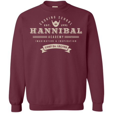 Sweatshirts Maroon / S Hannibal Academy Crewneck Sweatshirt