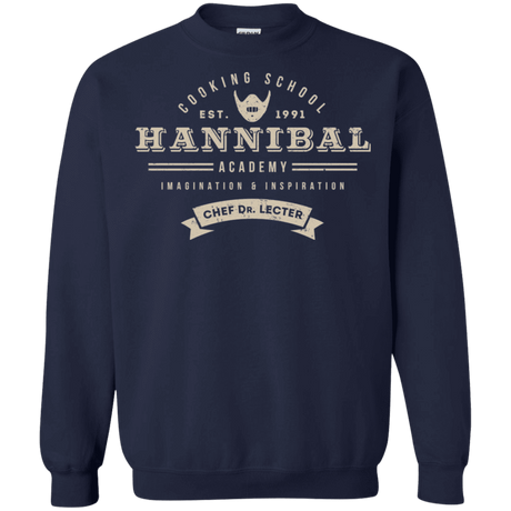 Sweatshirts Navy / S Hannibal Academy Crewneck Sweatshirt