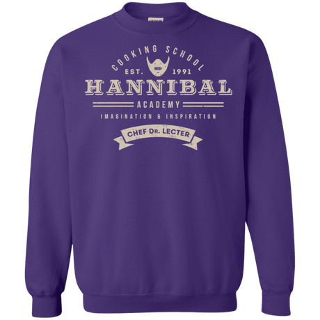 Sweatshirts Purple / S Hannibal Academy Crewneck Sweatshirt