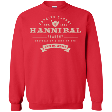 Sweatshirts Red / S Hannibal Academy Crewneck Sweatshirt