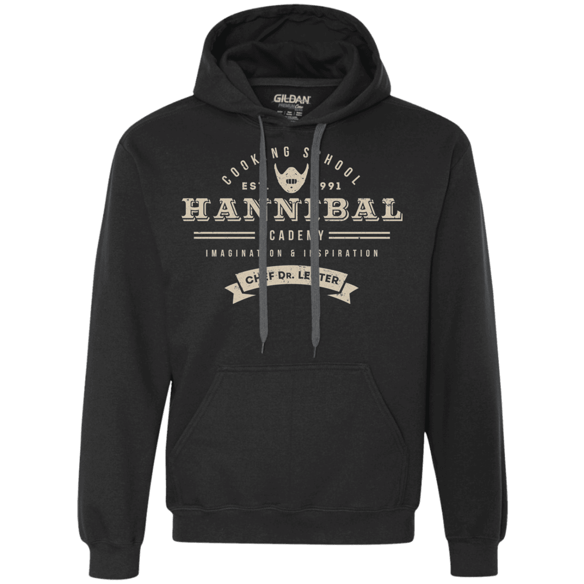 Sweatshirts Black / S Hannibal Academy Premium Fleece Hoodie