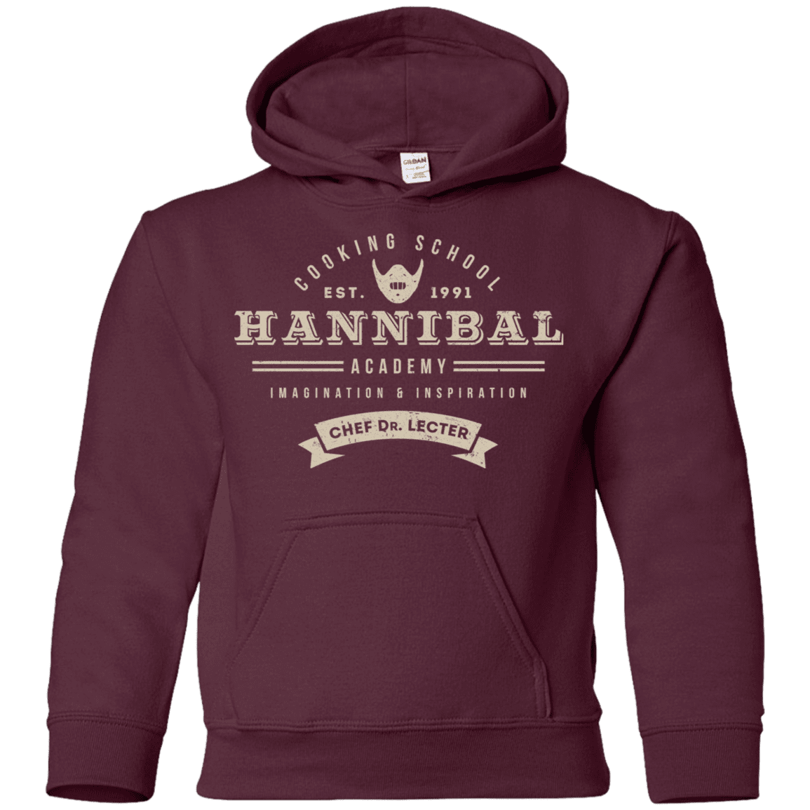 Sweatshirts Maroon / YS Hannibal Academy Youth Hoodie