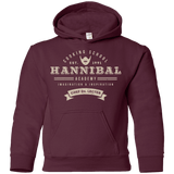 Sweatshirts Maroon / YS Hannibal Academy Youth Hoodie