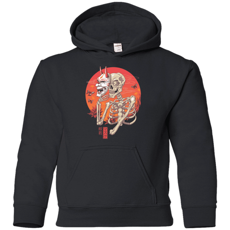 Sweatshirts Black / YS Hannya Yokai Mask Youth Hoodie