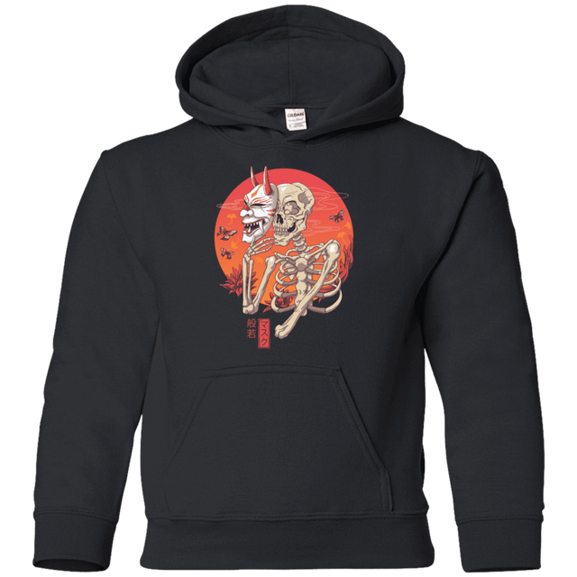 Sweatshirts Black / YS Hannya Yokai Mask Youth Hoodie