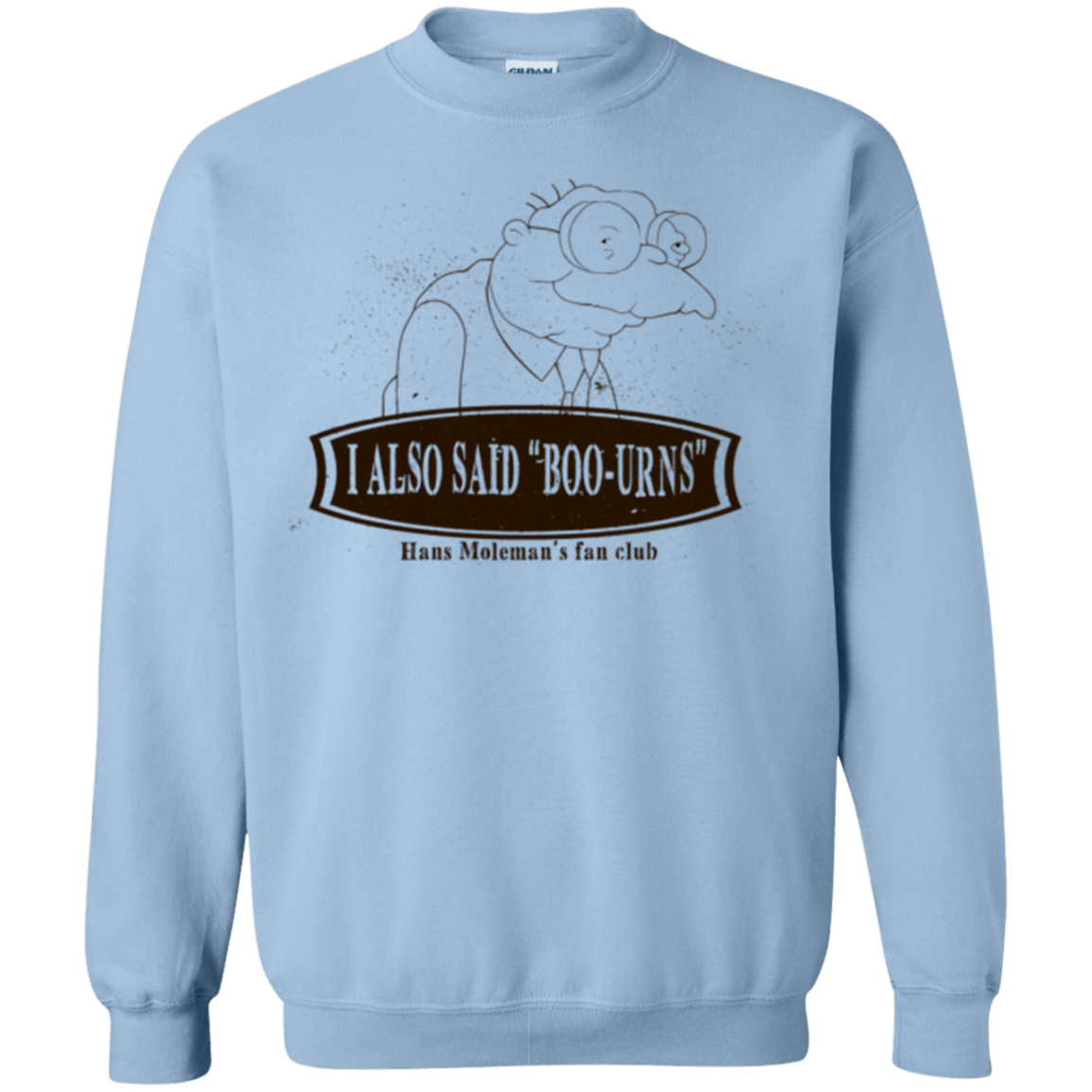 Sweatshirts Light Blue / Small Hans Moleman Fans Club Crewneck Sweatshirt