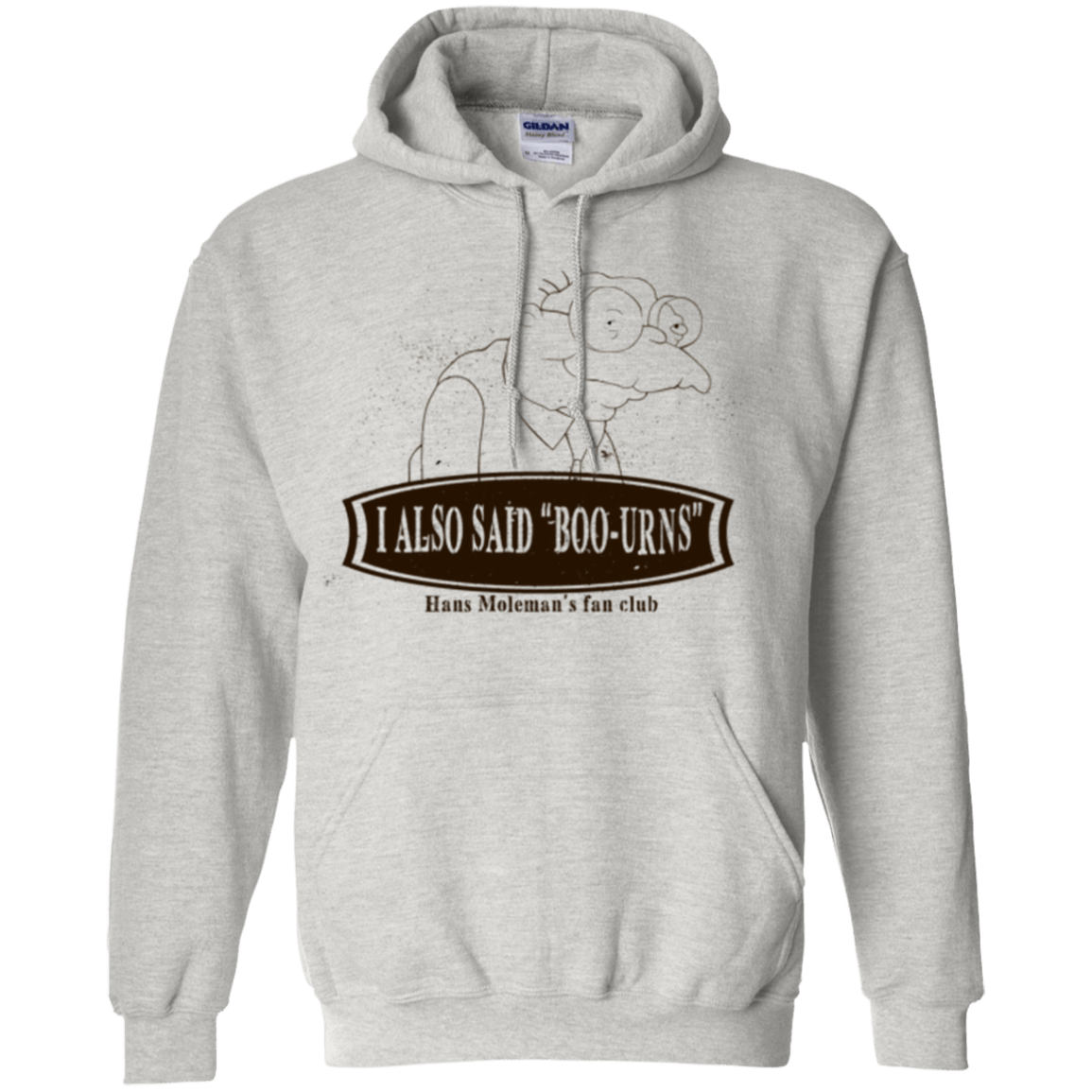 Sweatshirts Ash / Small Hans Moleman Fans Club Pullover Hoodie