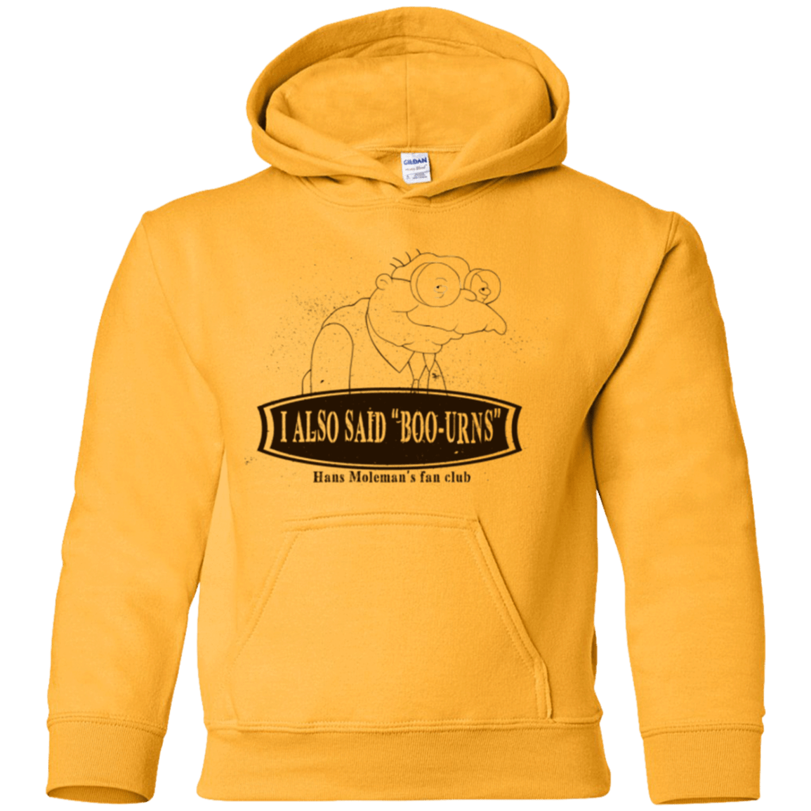 Sweatshirts Gold / YS Hans Moleman Fans Club Youth Hoodie