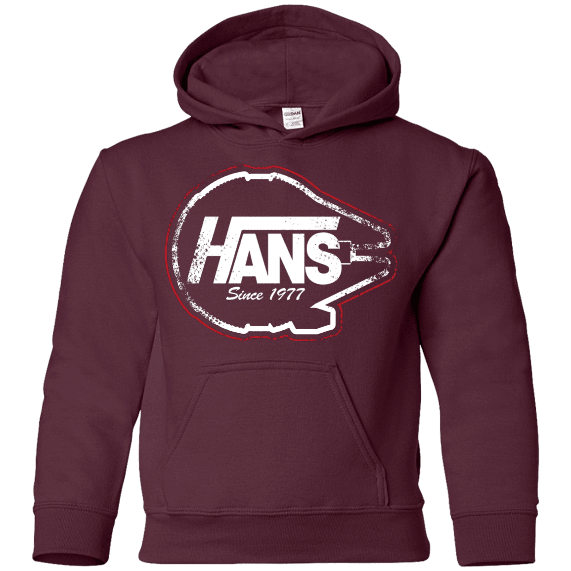 Sweatshirts Maroon / YS Hans Youth Hoodie