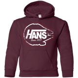 Sweatshirts Maroon / YS Hans Youth Hoodie