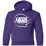 Sweatshirts Purple / YS Hans Youth Hoodie