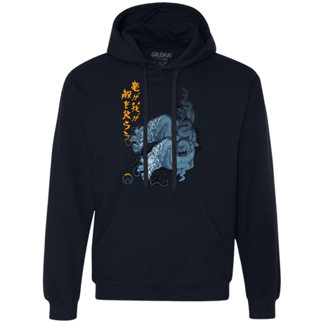 Sweatshirts Navy / Small Hanzo Premium Fleece Hoodie