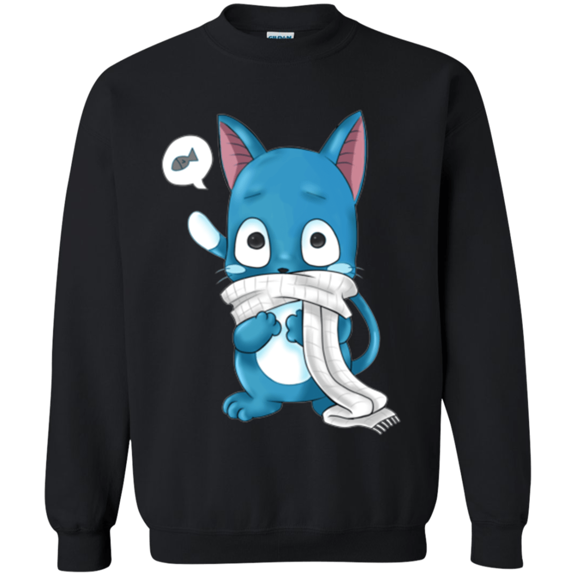 Sweatshirts Black / Small Happy Crewneck Sweatshirt