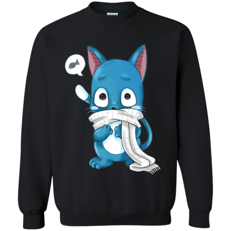 Sweatshirts Black / Small Happy Crewneck Sweatshirt