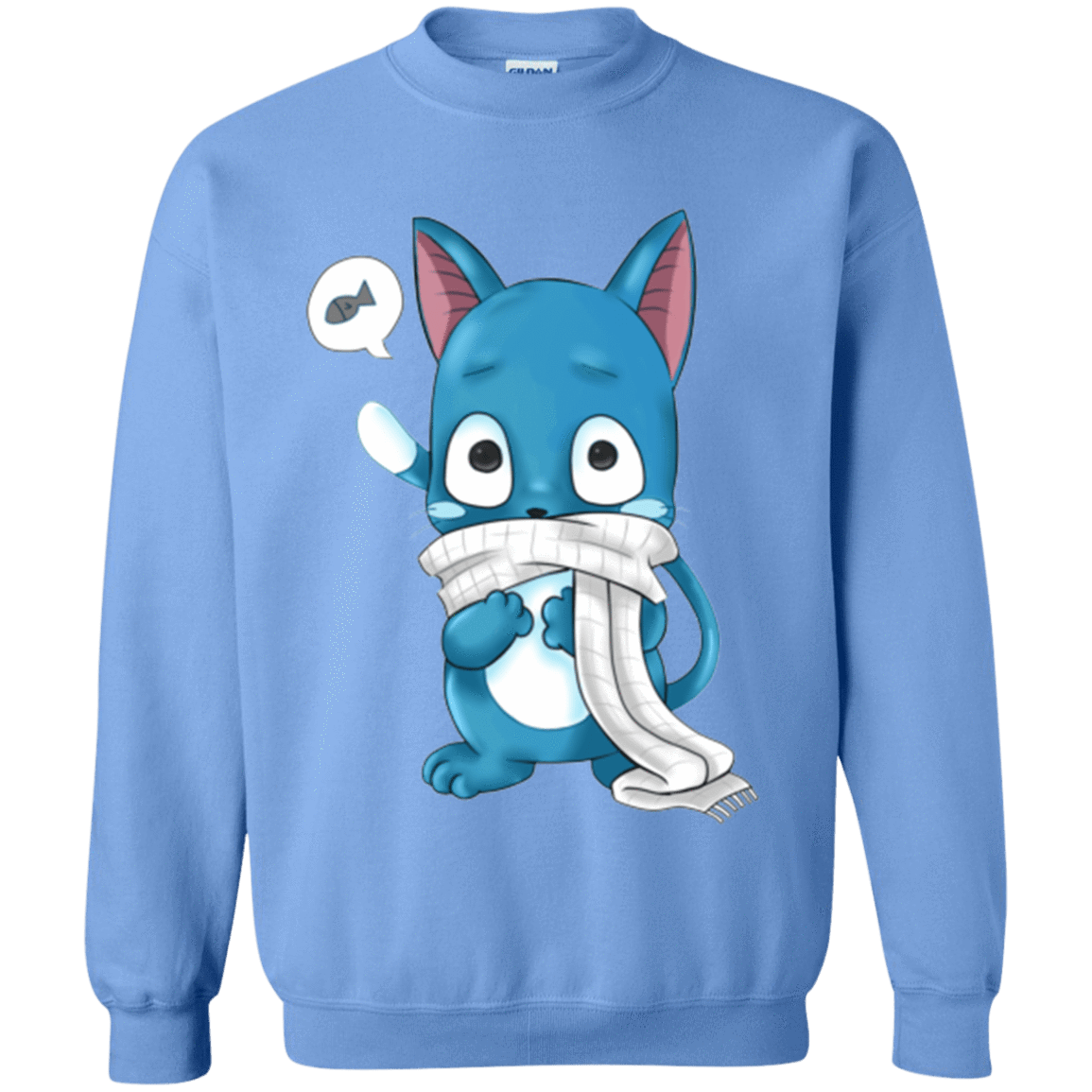 Sweatshirts Carolina Blue / Small Happy Crewneck Sweatshirt