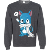 Sweatshirts Dark Heather / Small Happy Crewneck Sweatshirt