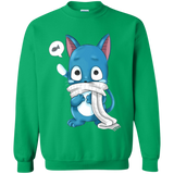 Sweatshirts Irish Green / Small Happy Crewneck Sweatshirt