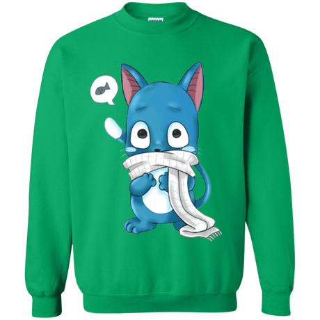 Sweatshirts Irish Green / Small Happy Crewneck Sweatshirt