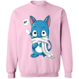 Sweatshirts Light Pink / Small Happy Crewneck Sweatshirt