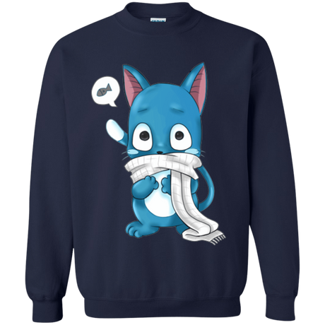 Sweatshirts Navy / Small Happy Crewneck Sweatshirt