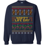 Sweatshirts Navy / Small Happy Life Day Crewneck Sweatshirt