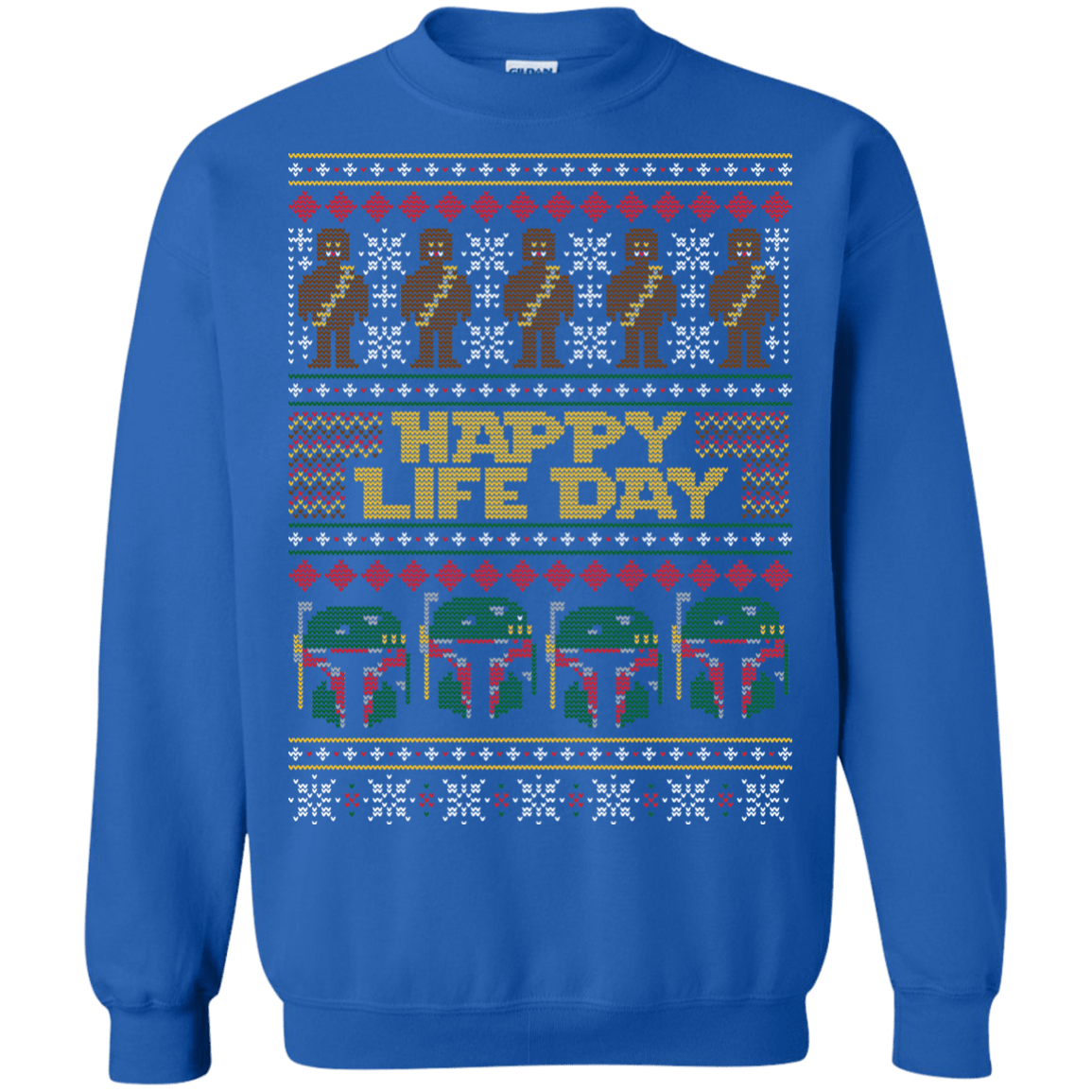 Sweatshirts Royal / Small Happy Life Day Crewneck Sweatshirt