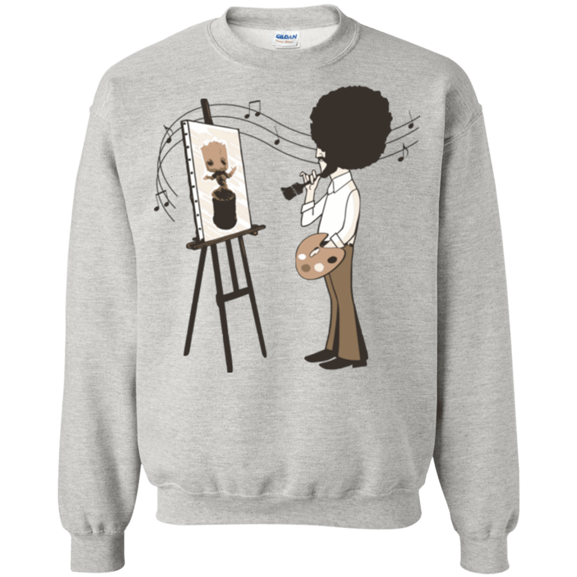 Sweatshirts Ash / Small Happy Little Tree Crewneck Sweatshirt