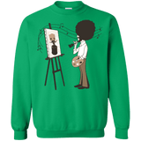 Sweatshirts Irish Green / Small Happy Little Tree Crewneck Sweatshirt