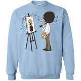 Sweatshirts Light Blue / Small Happy Little Tree Crewneck Sweatshirt