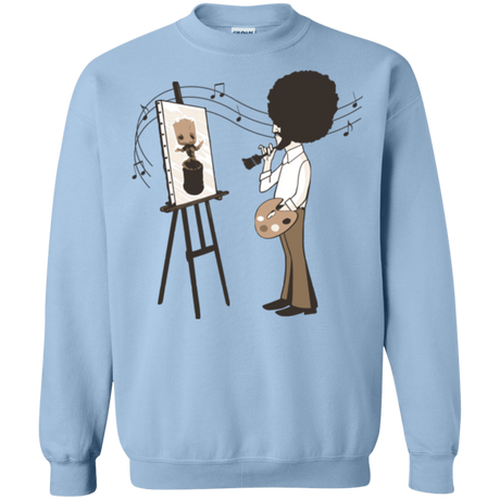 Sweatshirts Light Blue / Small Happy Little Tree Crewneck Sweatshirt