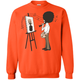 Sweatshirts Orange / Small Happy Little Tree Crewneck Sweatshirt