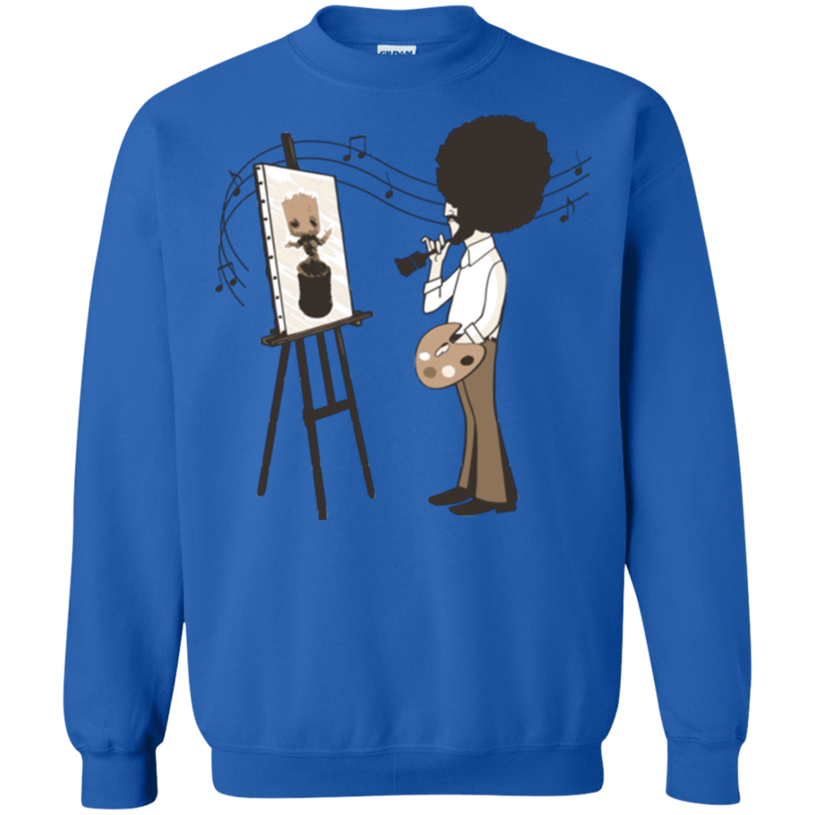 Sweatshirts Royal / Small Happy Little Tree Crewneck Sweatshirt