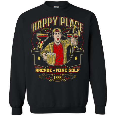 Sweatshirts Black / Small HAPPY PLACE Crewneck Sweatshirt