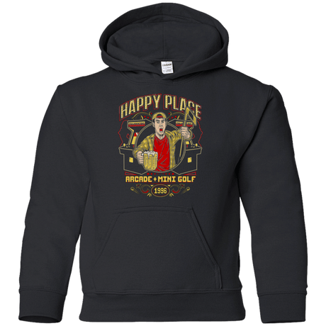 Sweatshirts Black / YS HAPPY PLACE Youth Hoodie