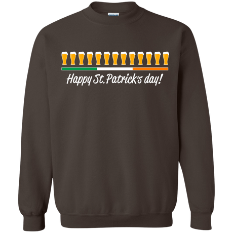 Sweatshirts Dark Chocolate / Small Happy St.Patricks Day Crewneck Sweatshirt