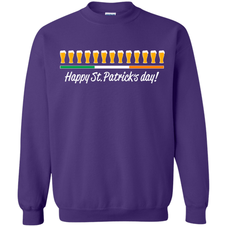 Sweatshirts Purple / Small Happy St.Patricks Day Crewneck Sweatshirt