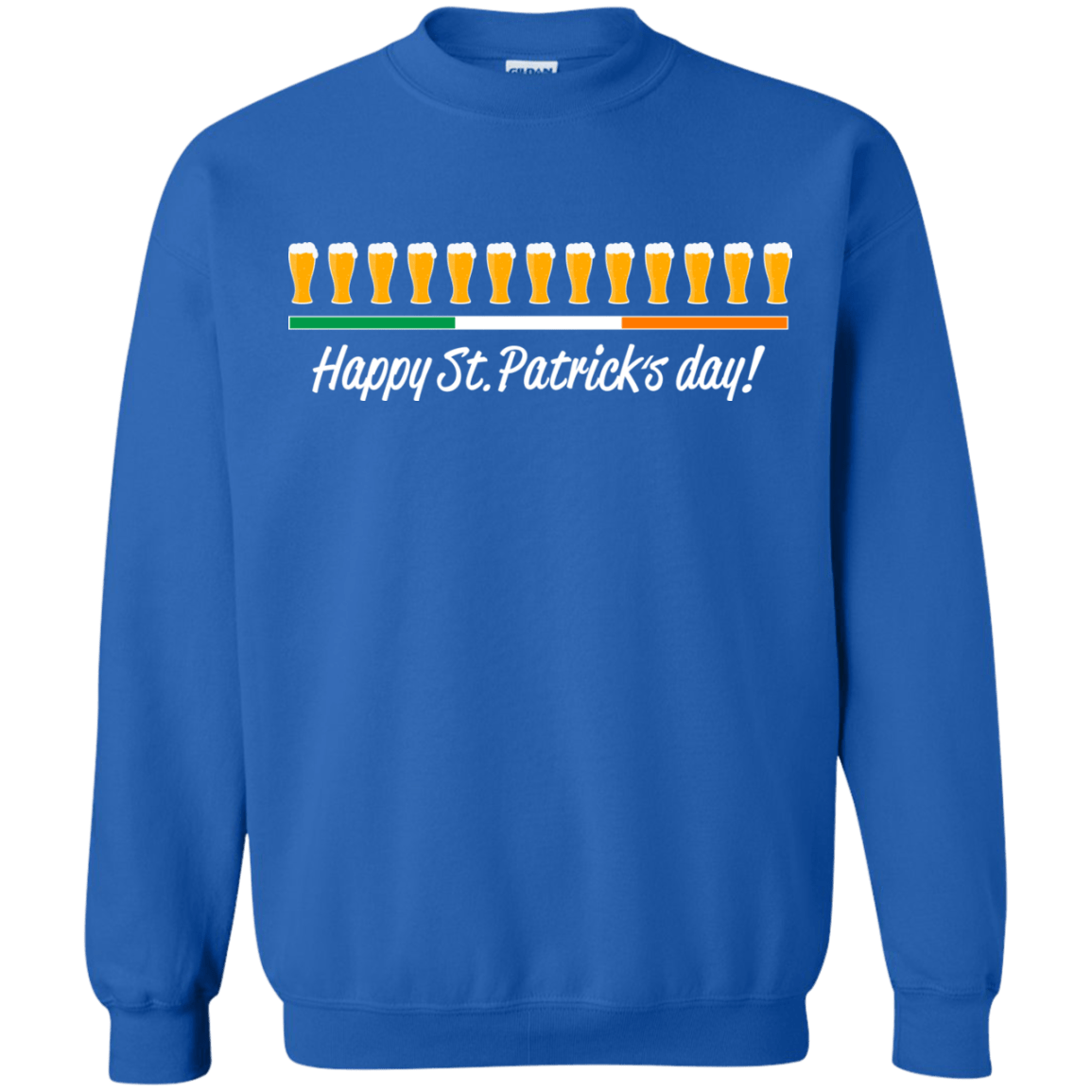 Sweatshirts Royal / Small Happy St.Patricks Day Crewneck Sweatshirt