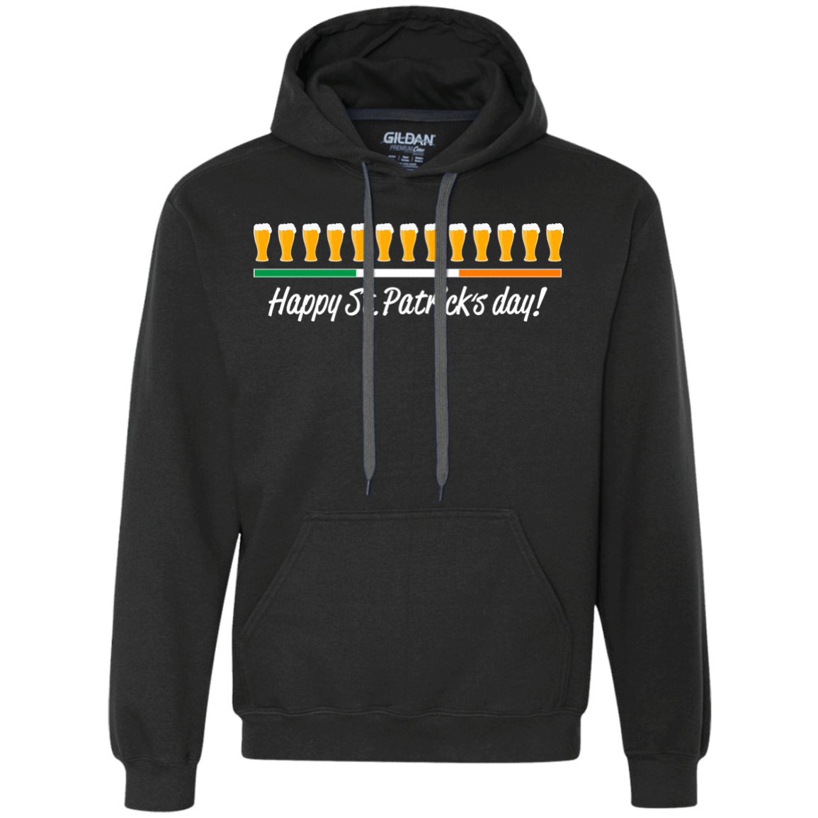 Sweatshirts Black / Small Happy St.Patricks Day Premium Fleece Hoodie