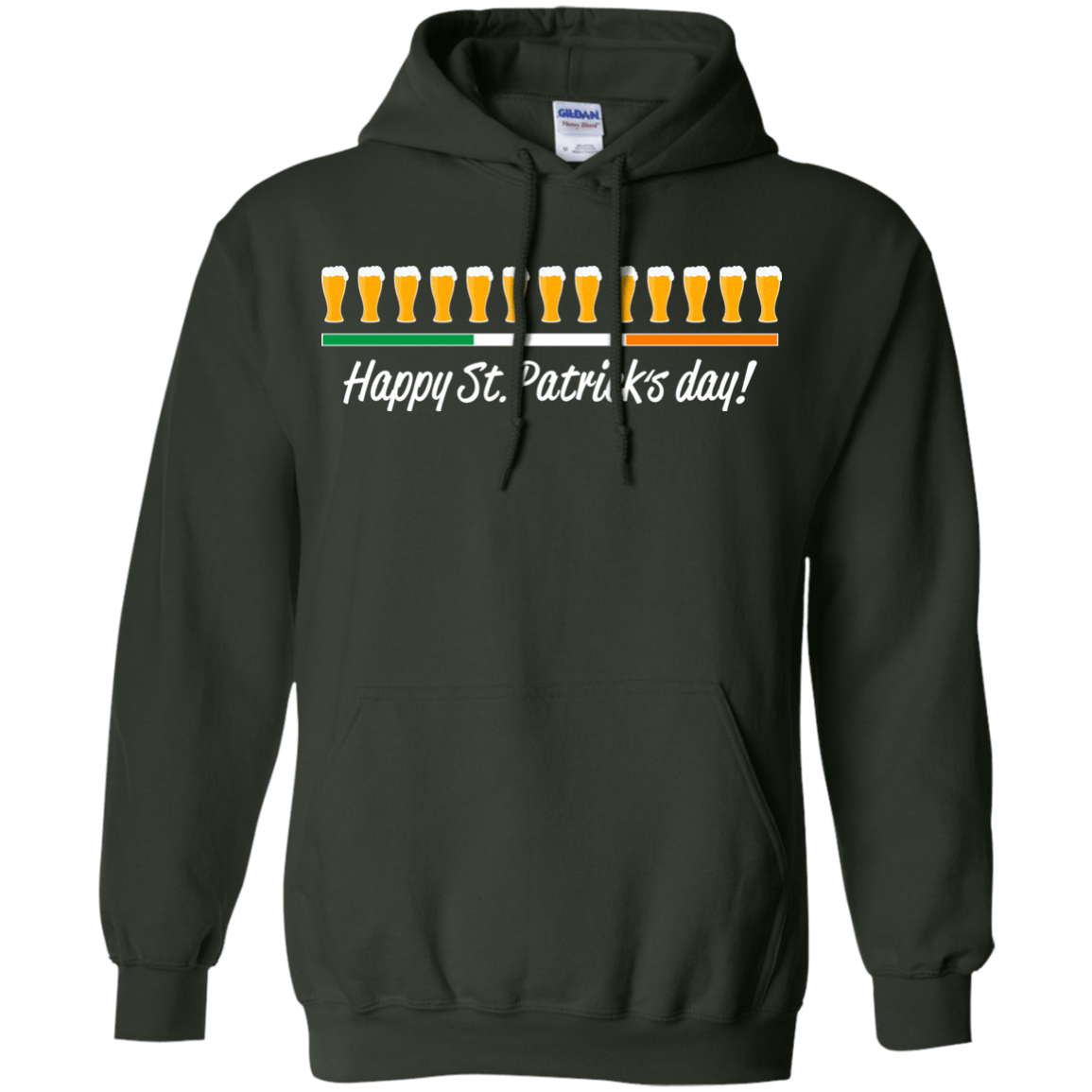 Sweatshirts Forest Green / Small Happy St.Patricks Day Pullover Hoodie