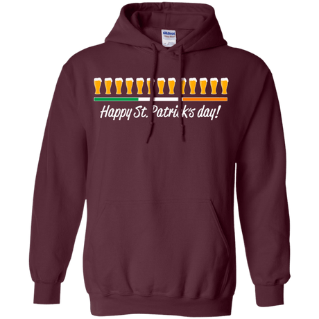 Sweatshirts Maroon / Small Happy St.Patricks Day Pullover Hoodie