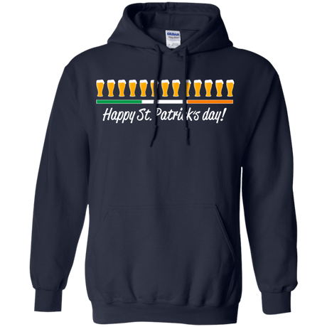 Sweatshirts Navy / Small Happy St.Patricks Day Pullover Hoodie