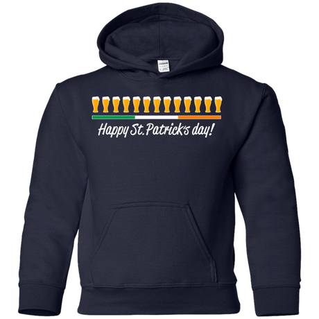 Sweatshirts Navy / YS Happy St.Patricks Day Youth Hoodie