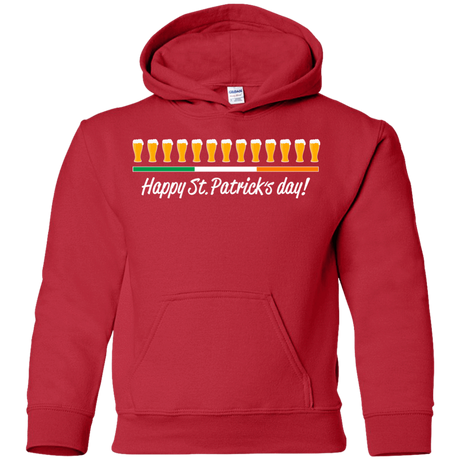 Sweatshirts Red / YS Happy St.Patricks Day Youth Hoodie