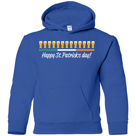 Sweatshirts Royal / YS Happy St.Patricks Day Youth Hoodie