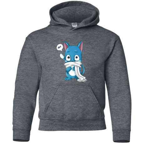 Sweatshirts Dark Heather / YS Happy Youth Hoodie