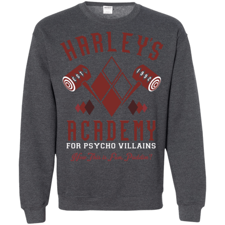 Sweatshirts Dark Heather / Small Harley's Academy Crewneck Sweatshirt
