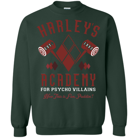 Sweatshirts Forest Green / Small Harley's Academy Crewneck Sweatshirt