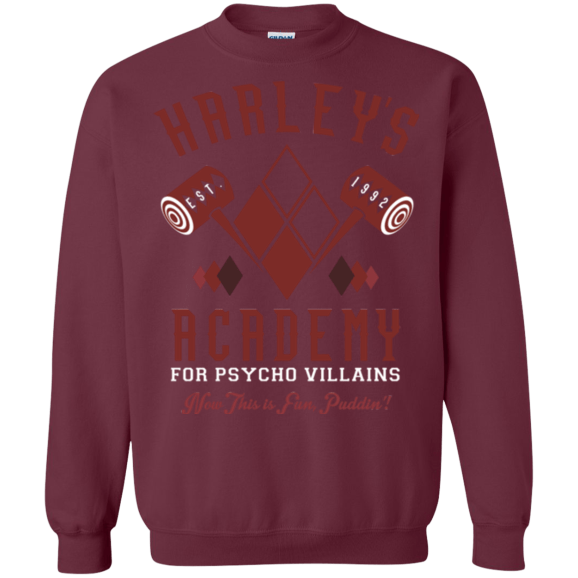 Sweatshirts Maroon / Small Harley's Academy Crewneck Sweatshirt