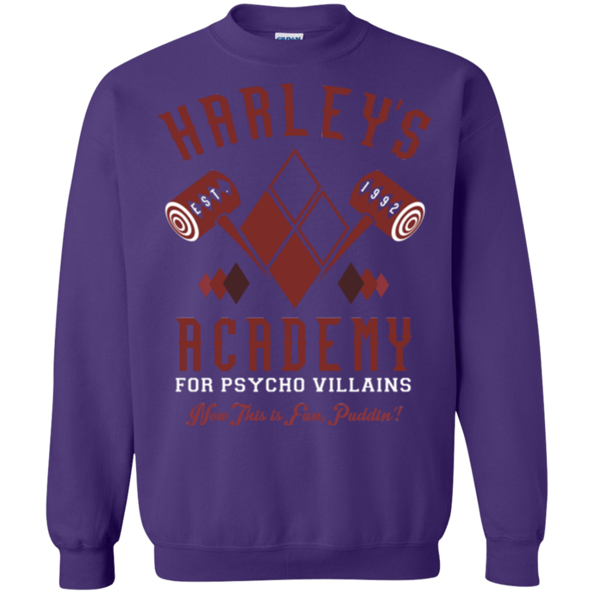 Sweatshirts Purple / Small Harley's Academy Crewneck Sweatshirt